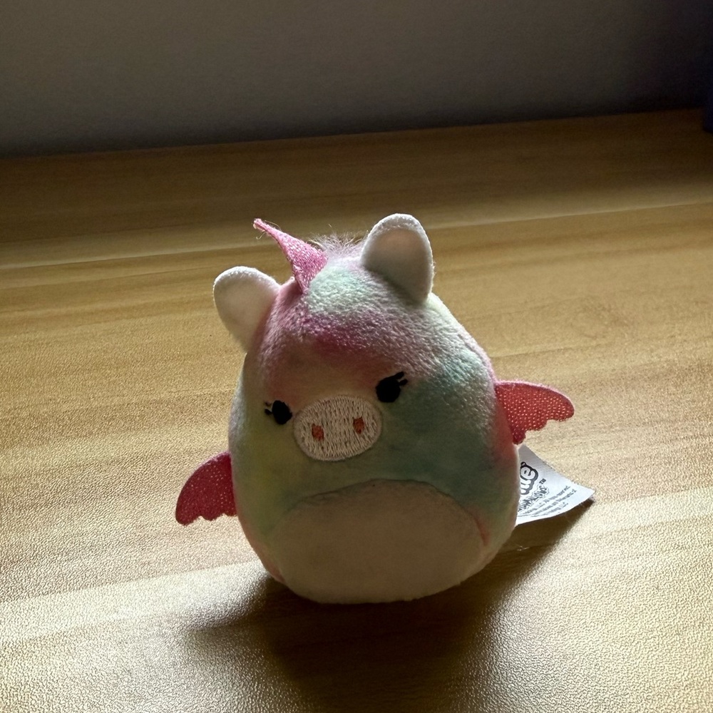 Squishmallow Squishville/ Micromallow Mini Tie dye unicorn plush